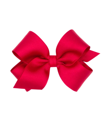 Wee Ones Wee Ones Medium Red Crepe Satin Bow