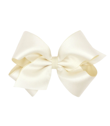 Wee Ones Wee Ones King Antique White Crepe Satin Bow