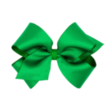 Wee Ones Wee Ones King Green Crepe Satin Bow