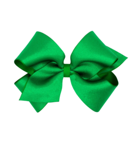 Wee Ones Wee Ones King Green Crepe Satin Bow