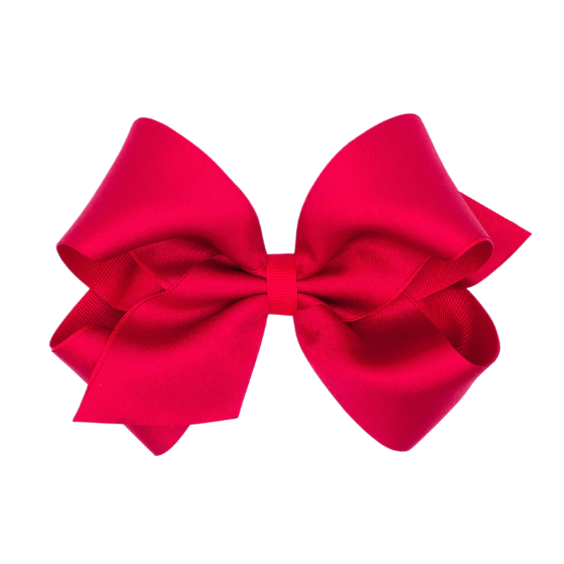 Wee Ones Wee Ones King Red Crepe Satin Bow