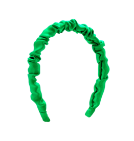 Wee Ones Wee Ones Satin Ruffle Headband - Green