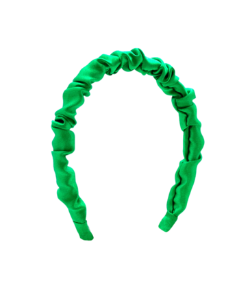 Wee Ones Wee Ones Satin Ruffle Headband - Green