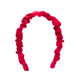 Wee Ones Wee Ones Satin Ruffle Headband - Red