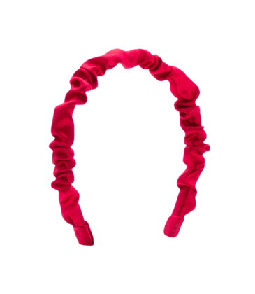 Wee Ones Wee Ones Satin Ruffle Headband - Red