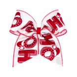 Wee Ones Wee Ones King White Glitter HOHO Cheer Bow