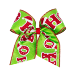 Wee Ones Wee Ones King Green Glitter HOHO Cheer Bow