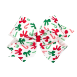 Wee Ones Wee Ones King Candy Cane Print Bow