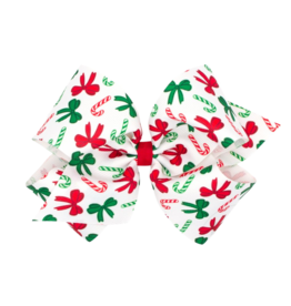 Wee Ones Wee Ones King Candy Cane Print Bow