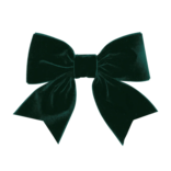 Wee Ones Wee Ones Small King Forest Green Velvet Bowtie w/ Fancy Tails