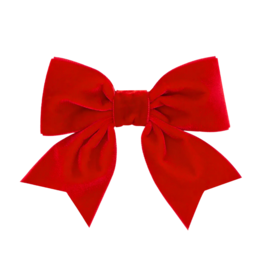 Wee Ones Wee Ones Small King Red Velvet Bowtie w/ Fancy Tails