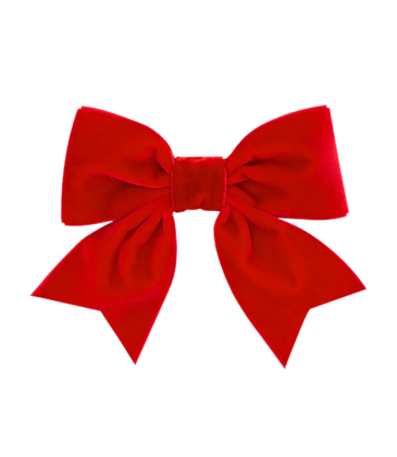Wee Ones Wee Ones Small King Red Velvet Bowtie w/ Fancy Tails