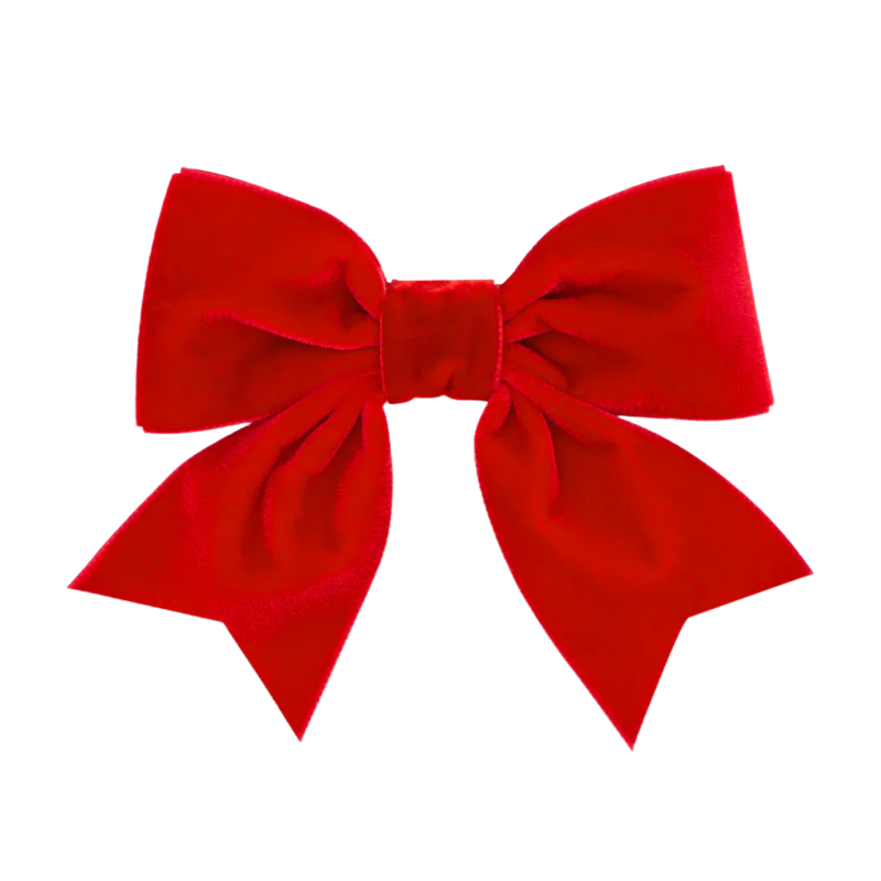 Wee Ones Wee Ones Small King Red Velvet Bowtie w/ Fancy Tails