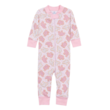 Magnolia Baby Magnolia Baby Animal Crackers Pink Zipper Pajamas