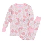 Magnolia Baby Magnolia Baby Animal Crackers Pink Long Pajamas