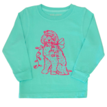 Mustard & Ketchup Mustard & Ketchup LS Mint Christmas Doodle Dog T-Shirt