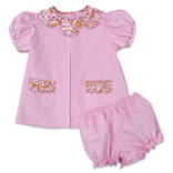 Percy & Tyne Percy & Tyne Blair Bloomer Set - Pink & Orange Libba Floral