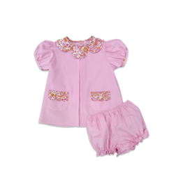 Percy & Tyne Percy & Tyne Blair Bloomer Set - Pink & Orange Libba Floral