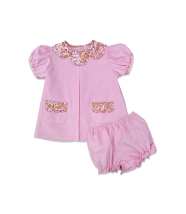 Percy & Tyne Percy & Tyne Blair Bloomer Set - Pink & Orange Libba Floral