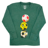 Wes and Willy Soccer Ball Tower Tee - Evergreen