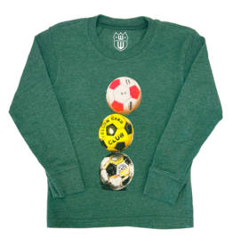 Wes and Willy Soccer Ball Tower Tee - Evergreen