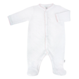 Paty Paty LS Footie - White/Pink