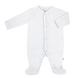 Paty Paty LS Footie - White/Blue