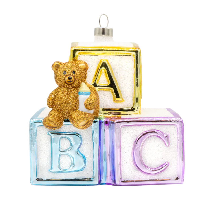 Kat + Annie Baby Blocks Ornament