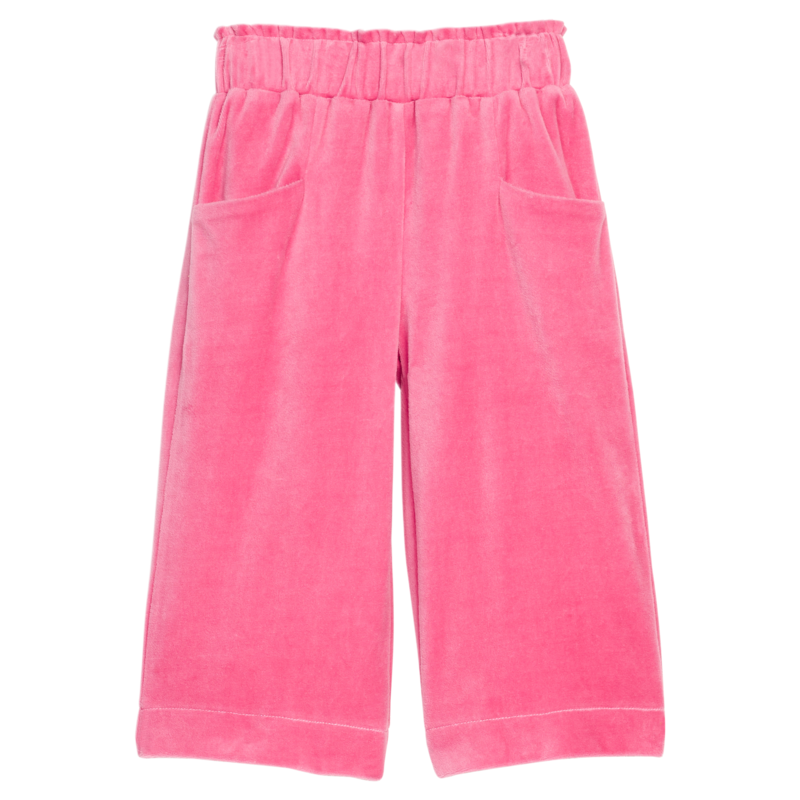 Bisby Bisby Tulip Velour Cropped Palazzo Pants