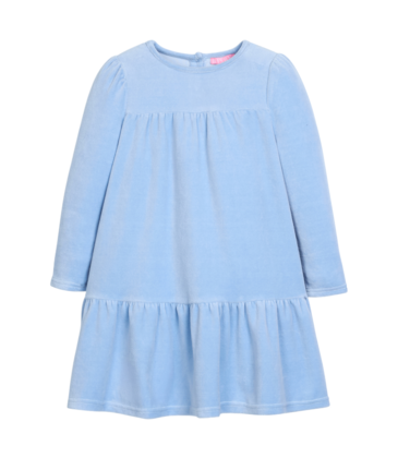 Bisby Bisby Periwinkle Velour Lisle Dress