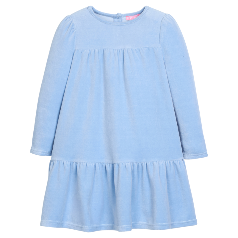 Bisby Bisby Periwinkle Velour Lisle Dress