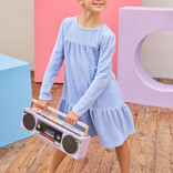 Bisby Bisby Periwinkle Velour Lisle Dress