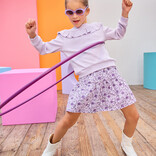 Bisby Bisby Lavender Vine Floral Sally Skort