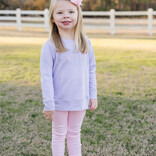 James & Lottie James & Lottie Light Pink Scallop Leggings - Basic Bow Collection