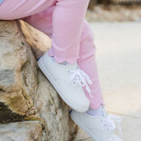 James & Lottie James & Lottie Light Pink Scallop Leggings - Basic Bow Collection