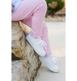 James & Lottie James & Lottie Light Pink Scallop Leggings - Basic Bow Collection