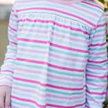 James & Lottie James & Lottie Stripe Isla High Yoke Top