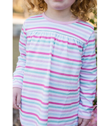 James & Lottie James & Lottie Stripe Isla High Yoke Top