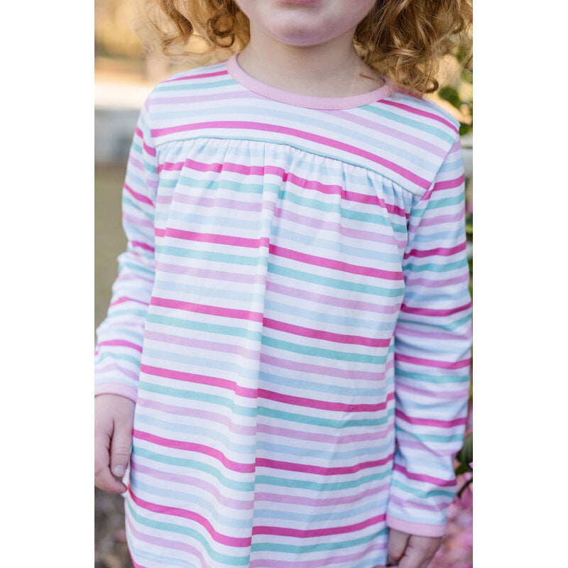 James & Lottie James & Lottie Stripe Isla High Yoke Top