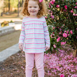 James & Lottie James & Lottie Stripe Isla High Yoke Top