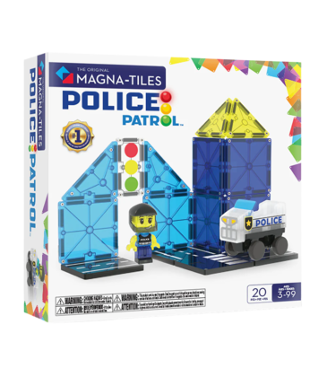 MAGNA-TILES Police Patrol 20-Piece Set