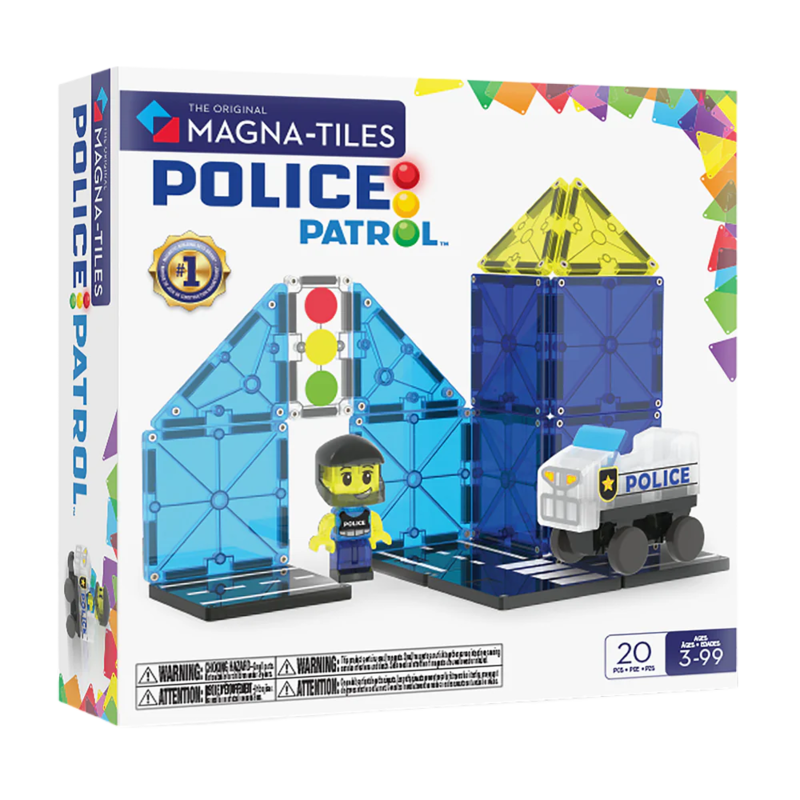 MAGNA-TILES Police Patrol 20-Piece Set