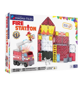 MAGNA-TILES Fire Station 50-Piece Set