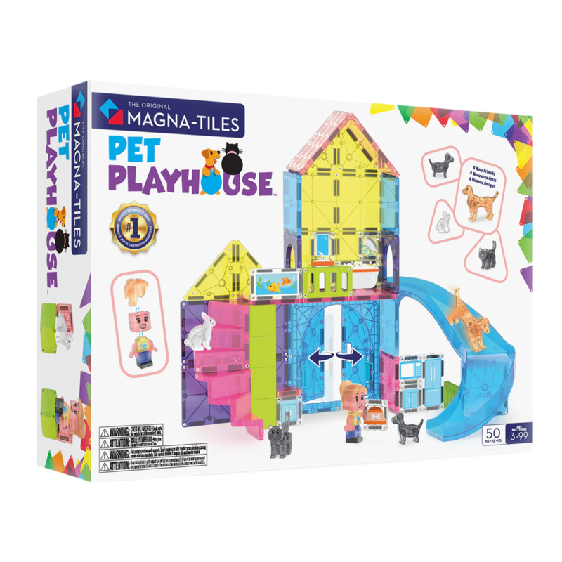 MAGNA-TILES Pet Playhouse 50-Piece Set