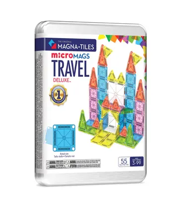MAGNA-TILES microMAGS 55-Piece Travel Set Deluxe