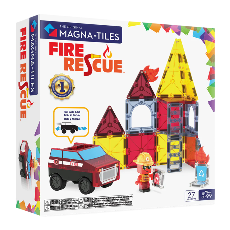 MAGNA-TILES Fire Rescue 27-Piece Set