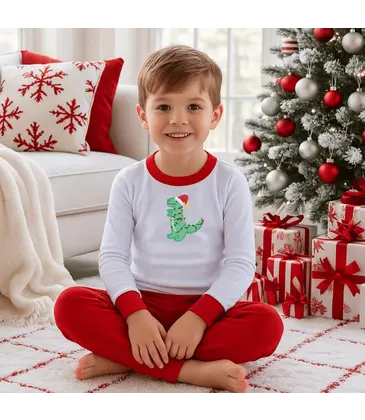 Magnolia Baby Magnolia Baby Merry Rexmas Long Pajamas
