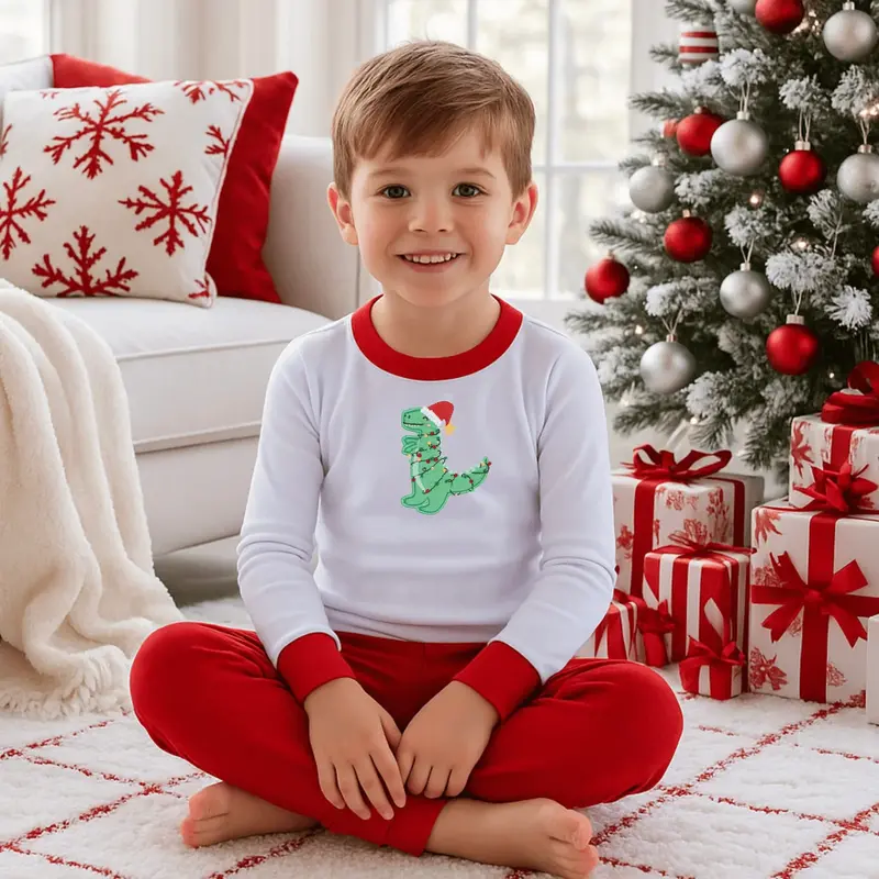 Magnolia Baby Magnolia Baby Merry Rexmas Long Pajamas