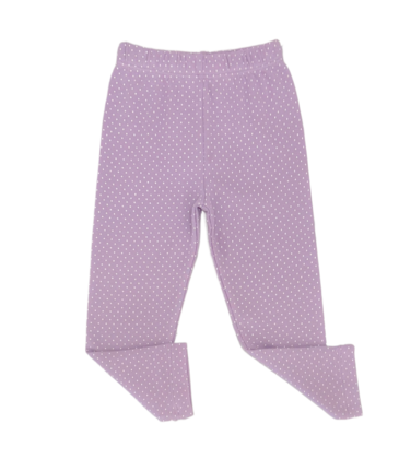 Luigi Luigi Lavender Polka Dot Leggings
