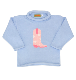 Luigi Luigi Cowgirl Boot Rolled Neck Sweater